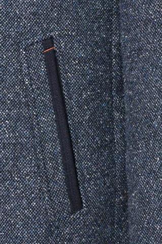 Granatowy płaszcz z wypinanym kołnierzem Domen Sportsman 20715 - 641