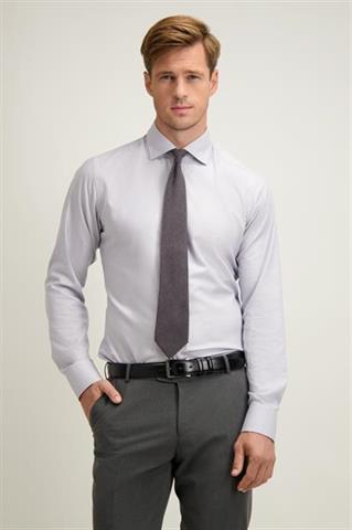 Szara bawełniana koszula męska 93647 - 641971