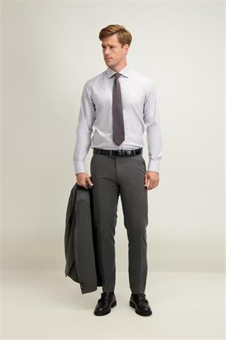 Szara bawełniana koszula męska 93647 - 641981