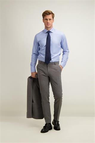 Niebieska bawełniana koszula męska 93646 - 642171