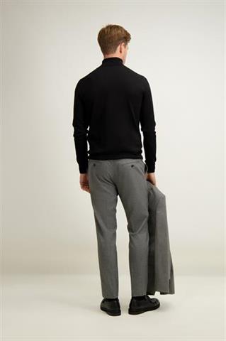 Czarny golf męski z wełny merino 74226 - 643971