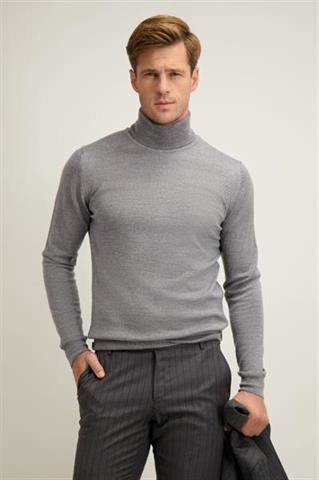 Golf z wełny merino 74227 - 644001