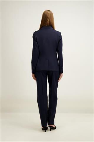 Granatowa marynarka damska z wełną 87527 - 644611