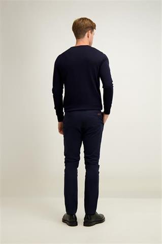 Granatowy sweter męski z wełny merino 74284 - 645461