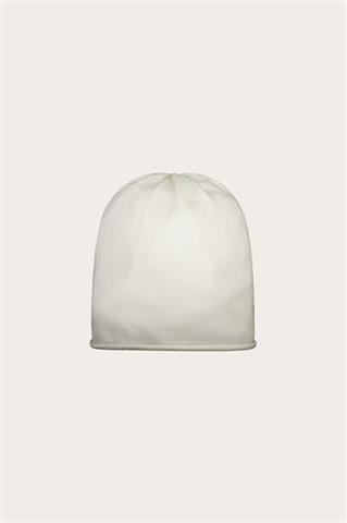 Czapka damska z wełny merino w kolorze ecru 86684 - 646781