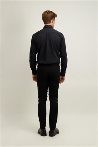 Czarne spodnie męskie z bawełną 65041 - 648241