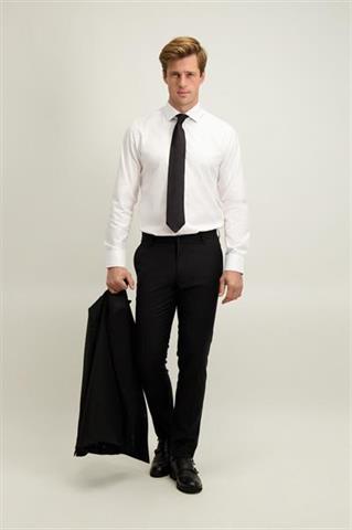 Biała bawełniana koszula męska 93625 - 648691