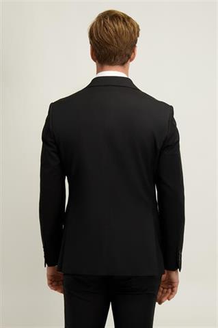Czarna wełniana marynarka męska 40452 - 648801