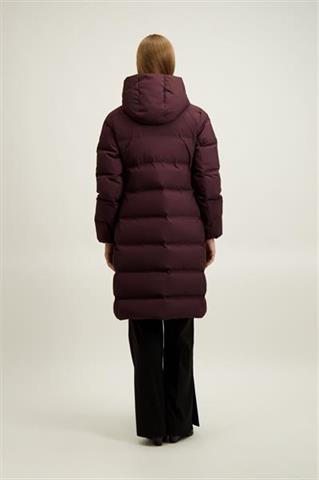 Bordowy płaszcz damski 87452 - 648961