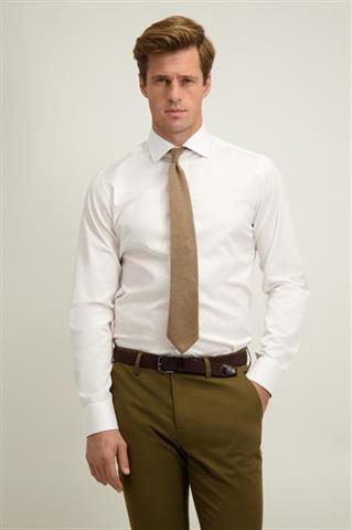 Biała bawełniana koszula męska 93393 - 649131