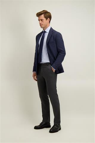 Granatowa marynarka męska z wełną 46456 - 649241