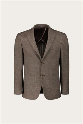 Brązowa marynarka męska z wełną 46455 - 649411