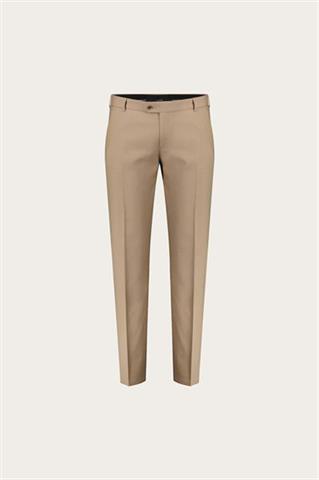 Beżowe spodnie męskie z wełną 66437 - 649541