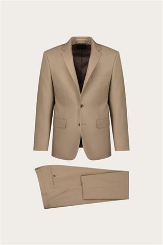 Beżowa marynarka męska z wełną 46437 - 650591