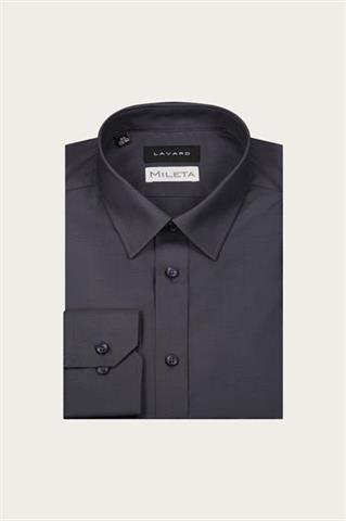 Grafitowa bawełniana koszula męska 93657 - 650761