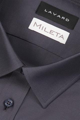 Grafitowa bawełniana koszula męska 93657 - 650771