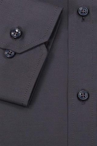 Grafitowa bawełniana koszula męska 93657 - 650781