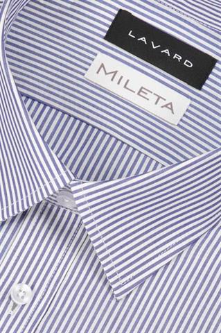 Biało-niebieska bawełniana koszula męska 93659 - 650851