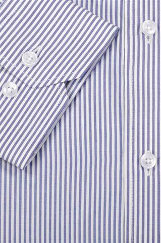 Biało-niebieska bawełniana koszula męska 93659 - 650861