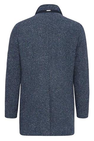 Granatowy płaszcz z wypinanym kołnierzem Domen Sportsman 20715 - 651