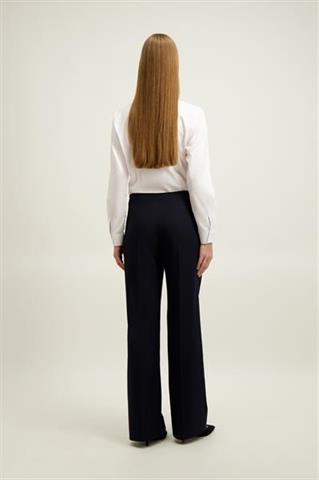 Granatowe spodnie damskie 87404 - 651291