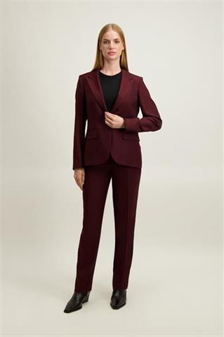 Bordowe spodnie damskie 87455 - 651391
