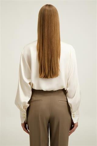 Elegancka bluzka damska w kolorze ecru 87465 - 651491