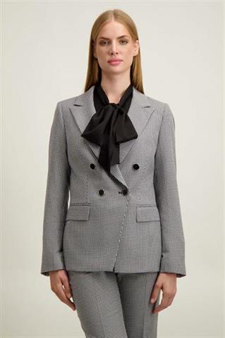 Czarno-biała marynarka damska 87495 - 651511