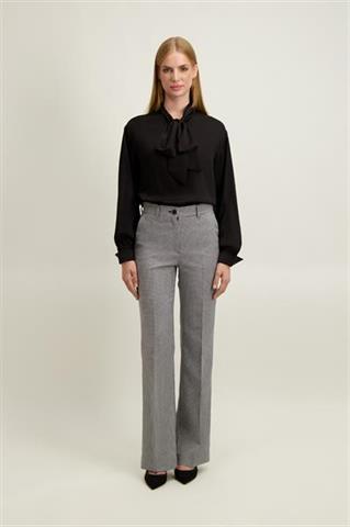 Czarno-białe spodnie damskie 87496 - 651561