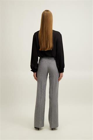 Czarno-białe spodnie damskie 87496 - 651571