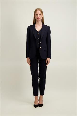 Granatowe spodnie damskie 87503 - 651631