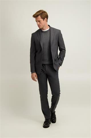Szara marynarka męska z wełną 46505 - 651851
