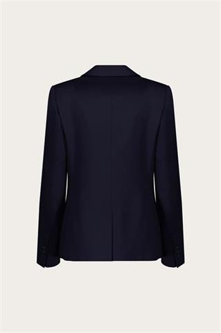 Granatowa marynarka damska z wełną 87527 - 652021