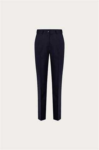 Granatowe spodnie damskie z wełną 87528 - 652031