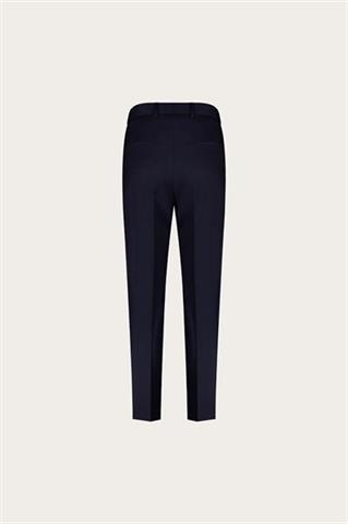 Granatowe spodnie damskie z wełną 87528 - 652041