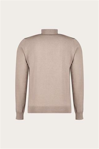 Golf męski z wełny merino w kolorze kamiennym 74354 - 652171