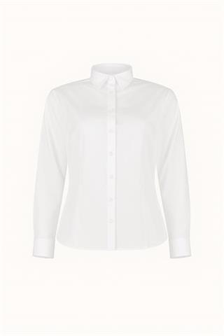 Biała bawełniana koszula damska 87381 - 652691