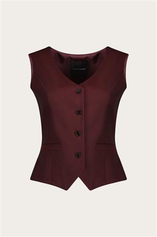 Bordowa kamizelka damska 87620 - 653231