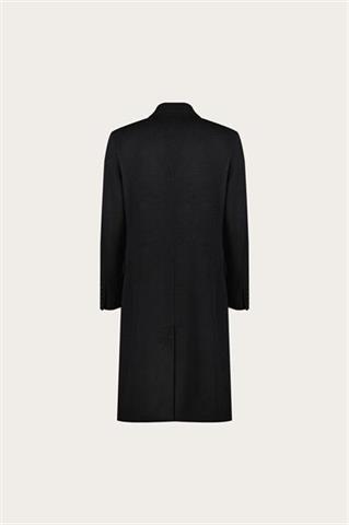 Antracytowy płaszcz męski z wełną 20067 - 653321