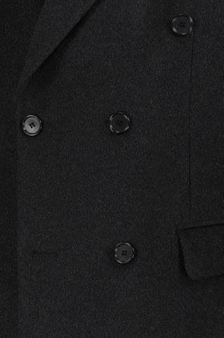 Antracytowy płaszcz męski z wełną 20067 - 653331