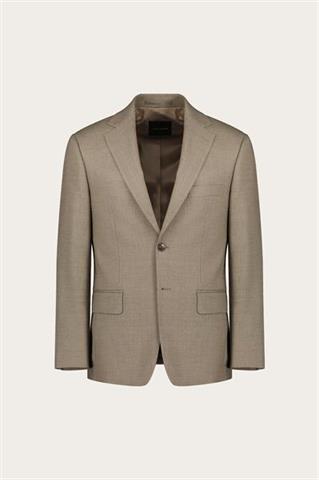 Beżowa marynarka męska z wełną 46504 - 653521