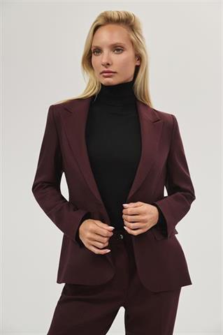 Bordowa marynarka damska 87454 - 653701