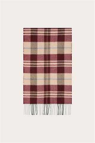 Bordowy wełniany szal męski 77147 - 654021