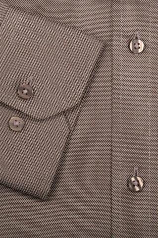 Brązowa bawełniana koszula męska 93590 - 654471