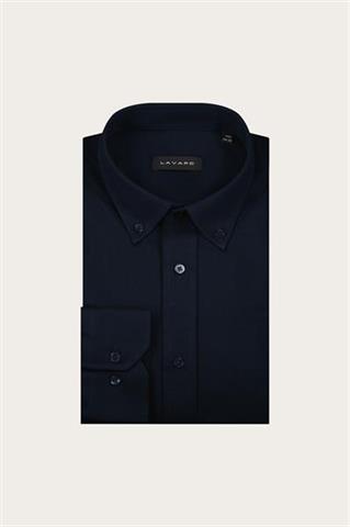 Granatowa dzianinowa koszula męska 93596 - 654511