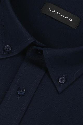 Granatowa dzianinowa koszula męska 93596 - 654521