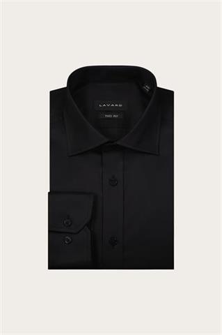 Czarna bawełniana koszula męska 93597 - 654541