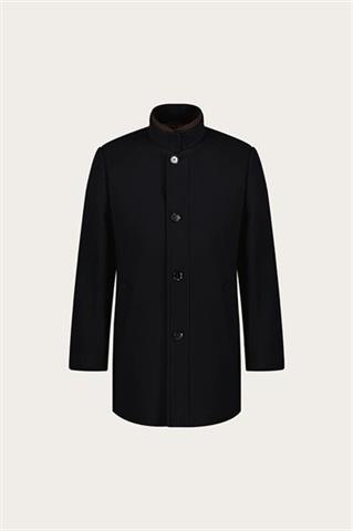 Granatowy płaszcz meski z wełną 20068 - 655011