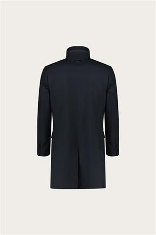 Granatowy płaszcz męski z bawełną 20221 - 655171