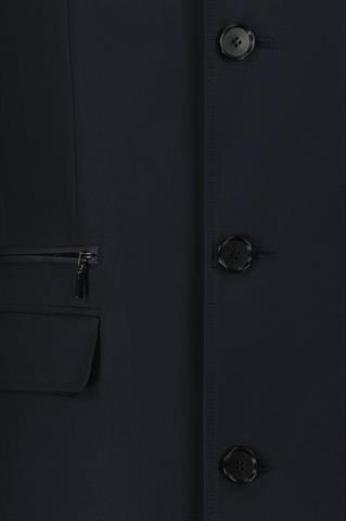 Granatowy płaszcz męski z bawełną 20221 - 655181